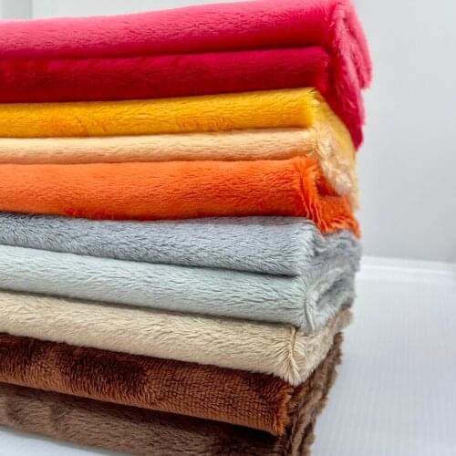 5mm Pile 1PCS Super Soft Fabric 45x50cm Handmade DIY For Sewing Pillow Doll Toy Home Textiles Fabric 100 Colors