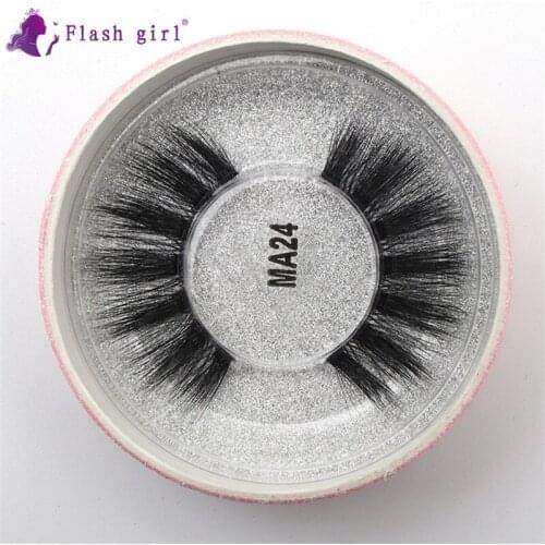 High Grade 3D Mink Eyelashes 100% Handmade Natural False Eyelashes Soft Strip Lashes Reusable Eyelash Extension MA24