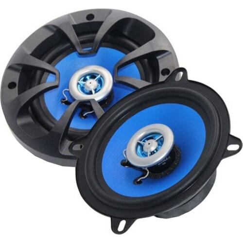 High quality coaxial speaker 5" 2-way car stereo Audio Speakers Speaker Blue 2pcs 100 Watts 5 Inch Two Coaxial Car