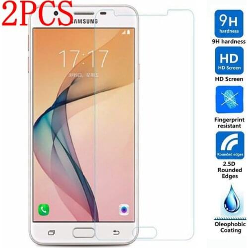 2PCS Tempered Glass For Samsung Galaxy J5 Prime Screen Protector protective film For SM-G570F G570F G570 glass