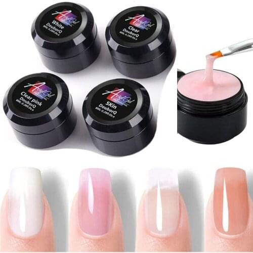 1pcs Builder Gel 8ml Nail Art Natural Clear Pink Clear Camouflage Color Extend Nail Gel Finger Extension Nail Crystal Gel