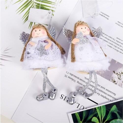 1PC Christmas Pendant Christmas Tree Decorations Cute Angel Doll Girl Pendant Christmas Tree Ornaments Xmas Gift For Kids Hot
