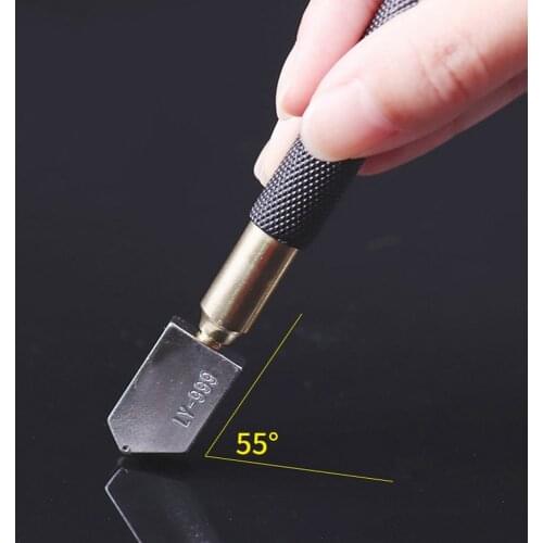 10 Pcs Durable Oil Glass Cutter Wheel Metal Handle Straight Head Professional Glass Cutter Diamond Antislip Cutting Hand Tool