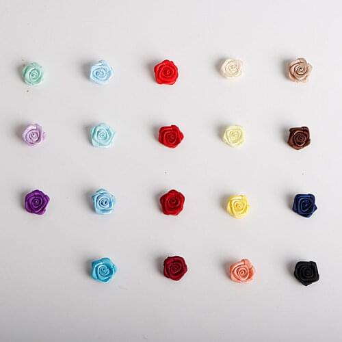 10pcs High Quality Patches Rose Patch Flower Applique Sewing Fabric Stickers Clothes Trim Accessories Parche parches ropa QZ43