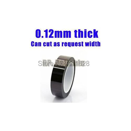 1x 25mm*33M*(0.12mm thick) Polyimide Film Tape, High Temperature Withstand, Insulation for SMT, Electronics Switch, Battery