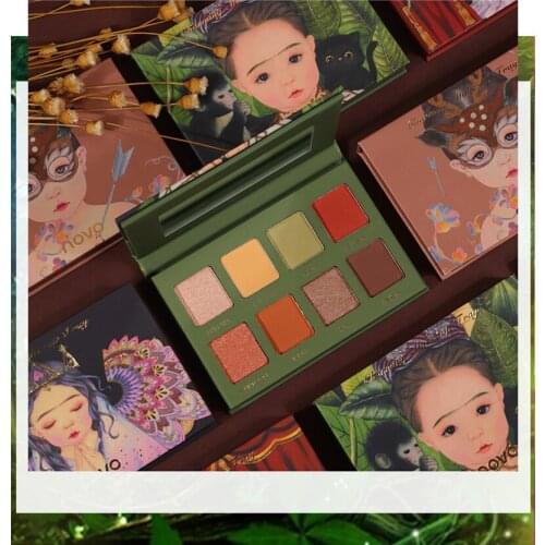 4 Style Nude Glitter Fairy Eyeshadow Matte Shimmer Palette Long Lasting Waterproof Mineral Powder Eye Shadow Makeup Cosmetic Kit