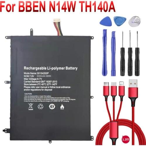 30154200P HW-3487265 31152200P Laptop Battery For BBEN N14W TH140A AK14 For Teclast F6 Pro,F7 Plus,TH133C-MC