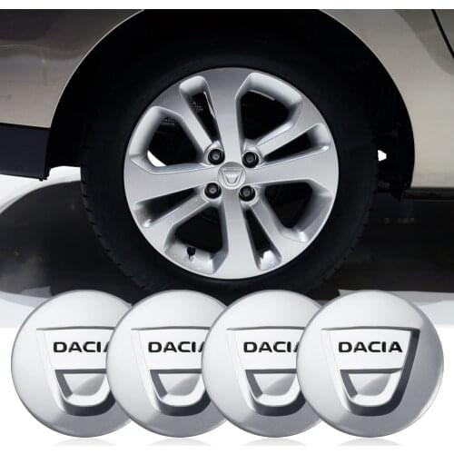 4PCS 56mm Car Styling Wheel Centre Hub Sticker Cover Decoration Decal for Renault Dacia Logan 2 MCV Sandero Stepway Duster Lodgy