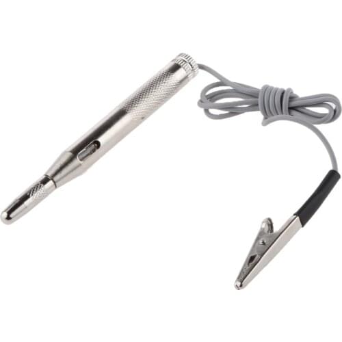 Automotive Voltage Tester Pen Electrical Light Lamp Test Pencil 6V/24V with Extended Spring Wire