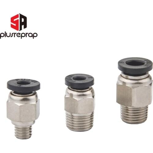 Pneumatic Connectors Bowden Extruder J-head Hotend for OD 4mm or 6mm PTFE Tube Quick Coupler j-head Fittings 3D Printer Parts