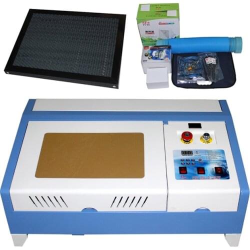 CO2 Laser Engraving Machine 3020 40W Mini Wood Cutting Machine with Digital Function and Honeycomb