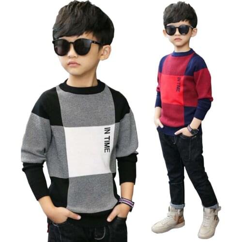 Children clothing kids cotton long sleeve sweaters child autumn spring jacket baby boys tops 4-15 Y boys O-neck teenage jacket