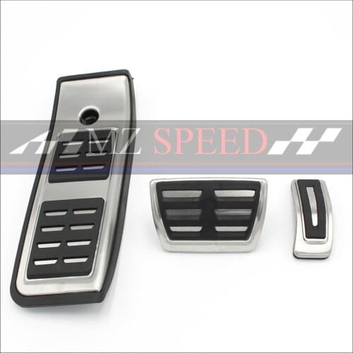 For Audi A4 B9 A5 F5 2016 2017 AT Sedan Avant Sport Automatic High Quality Stainless Steel Fuel Brake Footrest Pedal Cover