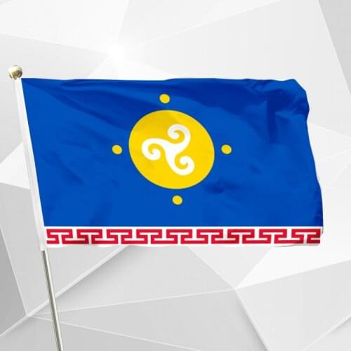 Uobao Russia Flag 90 x 150 cm 100D Polyester Russia Voyska PVO Air Defense Force Flags and Banners For Victory Day