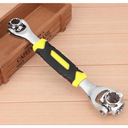 48 in 1 Stainless Steel Bolt Wrench 360 Degree Rotation Multifunctional Spanner Universal Wrench Home Car Repairing Hand Tools