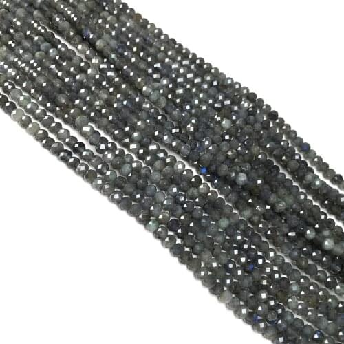 Natural Stone Faceted Scattered bead Flash Stone small Beads for Jewelry Making DIY Necklace Bracelet Accessories size 3x4mm