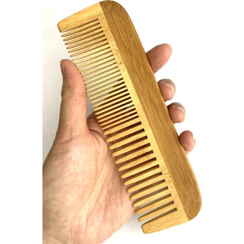 20PCS Natural Bamboo Wood Comb Wide Teeth Anti-static Head Massage Hair Care Wooden Tools Beauty Accessories