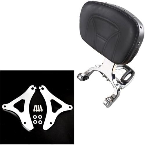 Chrome Fixed Mount&Driver Passenger Grid Backrest For Harley Touring Electra Street Glide FLHX Road King 2014-2020 Models