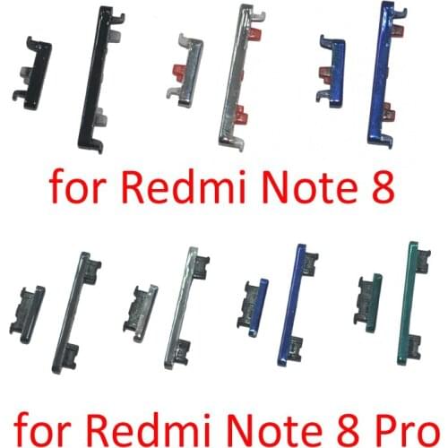 Power Volume Button For Xiaomi Redmi Note 8 Pro Original New Housing Frame On Off Side Key For Note 8Pro Blue Black Silver
