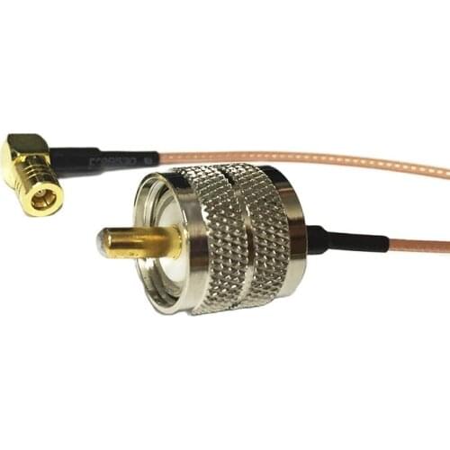New Modem Coaxial Pigtail UHF Male Plug Connector Switch SMB Female Jack Right Angle Connector RG178 Cable 15CM 6" Adapter