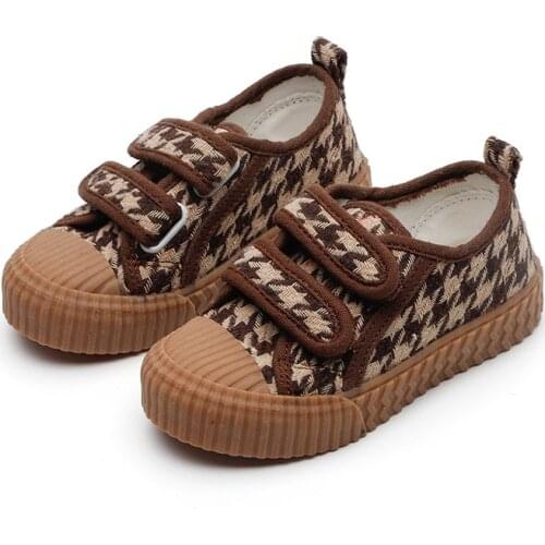 2020 Autumn Vintage Boys Canvas Shoes Children Casual Shoes Boys Girls Sport Sneakers Breathable Anti-Slipper Size 23-34