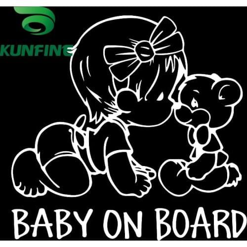 KUNFINE Car Styling sticker baby on car Car Sticker Vinyl Decal Decoration film Car Diy Sticker Tuning parts