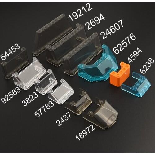 Windscreen 19212 2694 24607 62576 6238 92583 64453 4594 18972 57783 3823 2437 Building block parts MOC DIY Education Brick