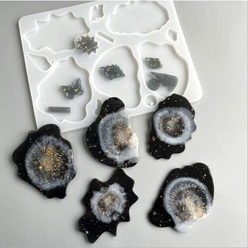 Lrregular Shape Silicone Mold Epoxy Resin DIY Cloud Table Coaster Multi-specification Decorative Silicone Mold