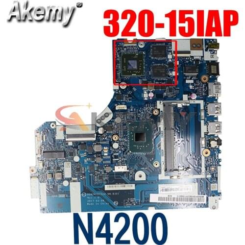 For Lenovo IdeaPad 320-15IAP Laptop Motherboard With N4200 4 cores CPU 2G DG424 DG524 NM-B301
