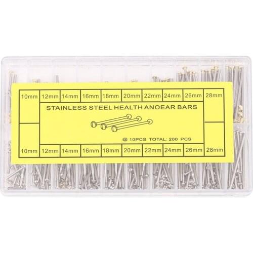 1 Box Watch Repair Tools Set Kits Watch Strap Screws Assortment Tube Friction Pin Clasps Straps Bracelets Rivet Ends 10Mm-28Mm