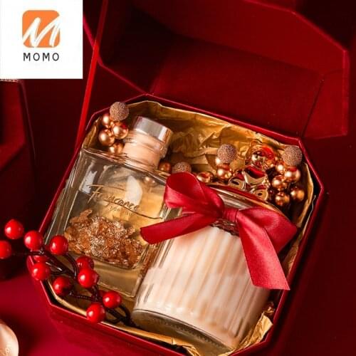 Fire-Free Aromatherapy Candle Gift Box Set for Girlfriend Girlfriend Birthday Wedding Wedding Bridesmaid Hand Gift Sleep Aid