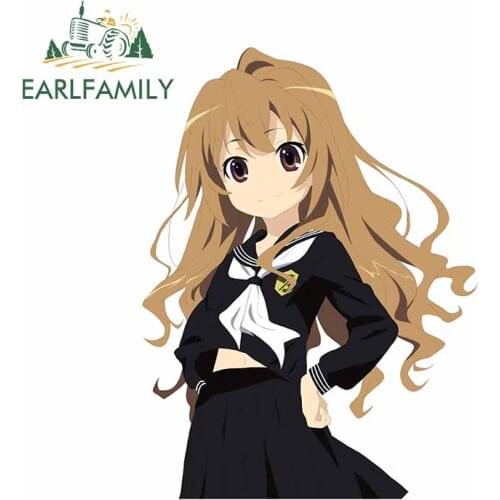 EARLFAMILY 13cm x 9.8cm For Toradora Fine Car Stickers Auto Car Assessoires Decal Graffiti Sticker Waterproof Decoration
