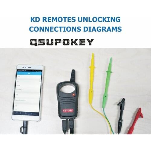 QSUPOKEY NEW ARRIVED KD remote Unlocking Connections Diagramsal in PDF for Car/Auto (Just send by PDF file with a 2G USB Driver