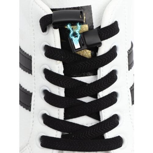 New Magnetic lock Shoelaces Elastic No tie Shoe laces Sneakers Shoelace Kids Adult Laces Rainbow Lock One Size Fits All Shoes