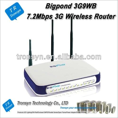 Original Unlock HSDPA 7.2Mbps BigPond 3G9WB 3G Wireless Gateway With Ethernet RJ45 Port