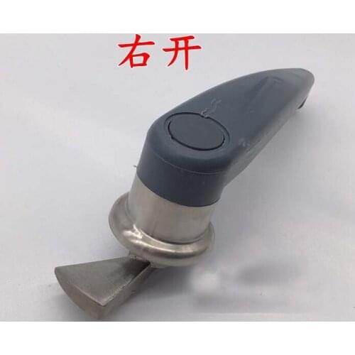 Right oven handle or industrial steam rice cooker handle with sector shape lock tongue