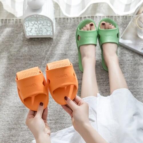 Women Soft Thick Platform Slippers Summer Beach Eva Soft Sole Slide Sandals Leisure Men Ladies Indoor Bathroom Anti-slip Shoes