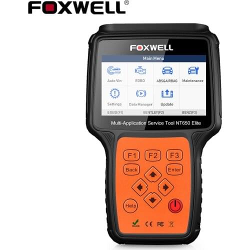 Foxwell NT650 Elite OBD2 Scanner EPB DPF SAS TPMS Oil Reset Injector Coding OBD 2 Code Reader Automotive Car Diagnostic Tools