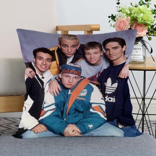 Nice Backstreet Boys Pillow Case Modern Home Decorative Pillowcase 35x35cm,40X40cm(one sides) For Living Room Pillow Cover