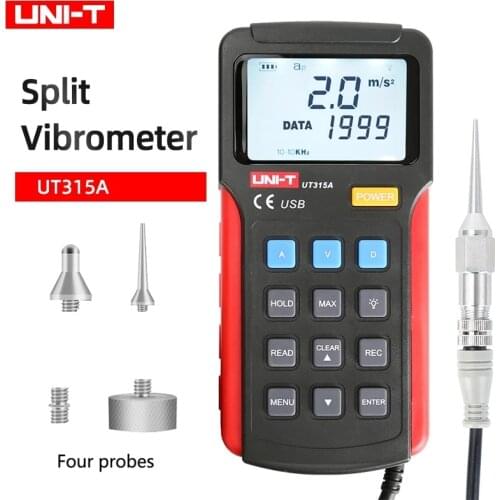 UNI-T UT315A split type vibrator measuring fault detector generator displacement speed vibrator