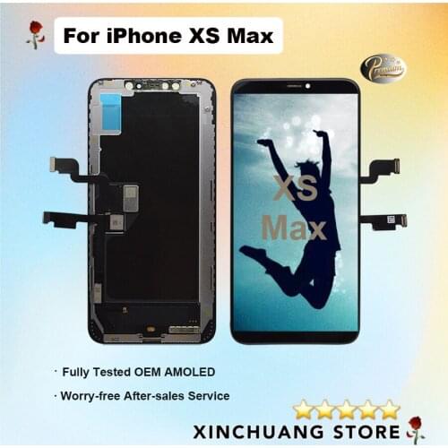 Original quality LCD For iPhone Xs MAX Screen OLED DIsplay Replacement With 3D Touch True Tone No Dead Pixel With Tools