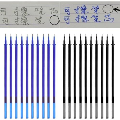 10Pcs/Set 0.5mm Erasable Gel Pen Refills Magic Writing Study Office Supplies