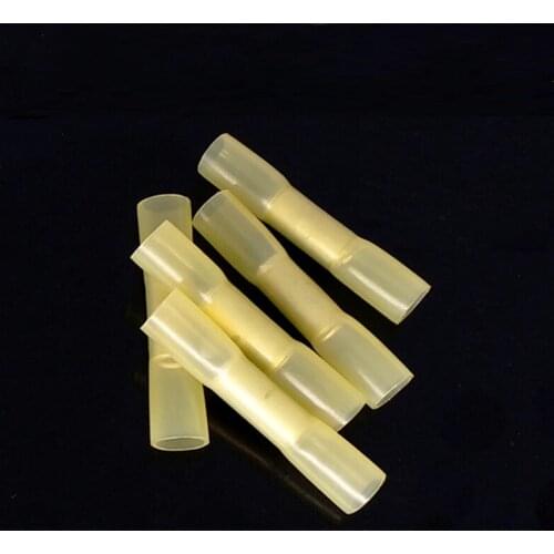 100 PCS BHT5 heat-shrinkable connecting tube wire waterproof intermediate joint cold pressing terminal wiring butting device 4-6