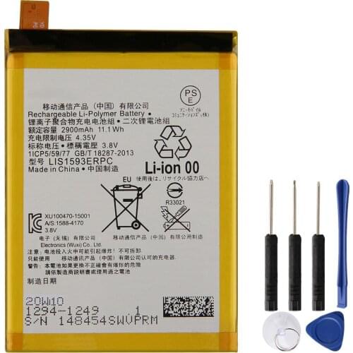 Original Replacement Battery LIS1593ERPC For Sony Xperia Z5 E6883 LIS1593ERPC Authentic Phone Batteries 2900mAh