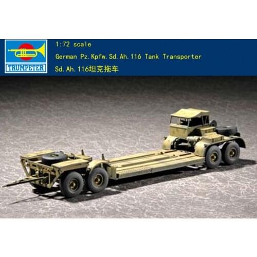 Trumpeter 07249 1/72 Scale German Sd.Ah.116 Trailer Car Static Vehicle Kit Model TH05495-SMT6