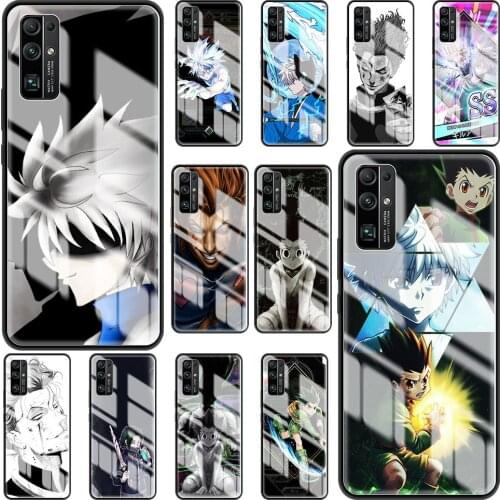 Anime Hunter x Hunter HXH Tempered Glass Phone Case For Honor 20 Pro 8X 10 Lite 9X 30 Pro Plus Fundas Back Cover Bag Housing