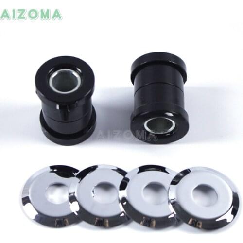 Black Motorcycles Steel Urethane Handlebar Riser Bushings Kit For Harley Big Twins 1973-Up Sportsters 1973-2003