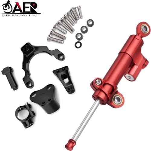 JAER Motorcycle Damper Steering for Kawasaki Z 900 Z900 2017 2018 Stabilize Safety Control with Mounting Bracket