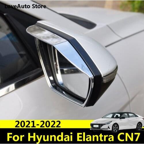 For Hyundai Elantra CN7 2021 2022 Car All Inclusive Rearview Mirror Rain Eyebrow Visor Rain Shield Shade Protector Cover
