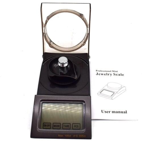 Electronic Scale Jewelry Mini Digital Scale 100ct/0.005ct Weighing Diamond Balance Scale Kit